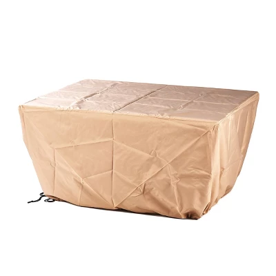 5pc Set With 42" Square Outdoor Aluminum Fire Table & 4 Swivel Rocking Chairs & A Wind Blocker - Oakland Living 15 5pc Set With 42" Square Outdoor Aluminum Fire Table & 4 Swivel Rocking Chairs & A Wind Blocker - Oakland Living - Image 13