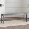 Ravenscroft Modern Boho Acacia Wood Slat Top Outdoor Dining Bench - Gray Wash - Saracina Home 1 Ravenscroft Modern Boho Acacia Wood Slat Top Outdoor Dining Bench - Gray Wash - Saracina Home -Sunnydaze Decor Store GUEST 97804647 7291 4fca 8eee 82ae99833723