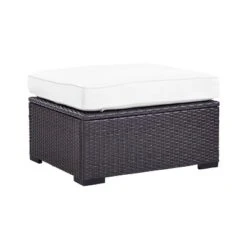 Biscayne Outdoor Wicker Ottoman - White - Crosley 11 Biscayne Outdoor Wicker Ottoman - White - Crosley -Sunnydaze Decor Store GUEST 980ca121 86a3 4287 8fc2 e13d205a37e2