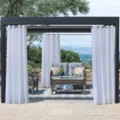 Commonwealth Seascapes Light Filtering Satiny Look And Feel Provide Privacy Grommet Outdoor Panel Pair White -Sunnydaze Decor Store GUEST 98e0bc84 25f5 4cc7 a05e 2dfbd8e53625