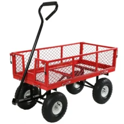 Sunnydaze Decor Sunnydaze Outdoor Lawn And Garden Heavy-Duty Durable Steel Mesh Utility Wagon Cart With Removable Sides 25 Sunnydaze Decor Sunnydaze Outdoor Lawn And Garden Heavy-Duty Durable Steel Mesh Utility Wagon Cart With Removable Sides -Sunnydaze Decor Store GUEST 9a60b7c9 0403 44a7 aa6c db5f7e02b68c