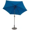 9' X 5' Aluminum Bronze Umbrella Blue - Tropishade 1 9' X 5' Aluminum Bronze Umbrella Blue - Tropishade -Sunnydaze Decor Store GUEST 9acf380d 5911 4753 949b 8025f6117b37