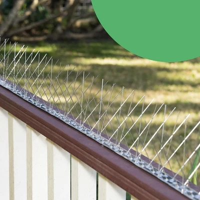 BIRD BLINDER Steel Bird Spikes For Pigeons And Other Small Birds, Silver Set Of 10 4 BIRD BLINDER Steel Bird Spikes For Pigeons And Other Small Birds, Silver Set Of 10 - Image 2