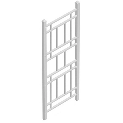 75" Wellington Vinyl Trellis - White - Dura-Trel 3 75" Wellington Vinyl Trellis - White - Dura-Trel