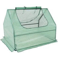 Sunnydaze Decor Sunnydaze Mini Greenhouse With 2 Zippered Side Doors - Green -Sunnydaze Decor Store GUEST 9cdc05a9 6e08 4385 993a 29758f66c744