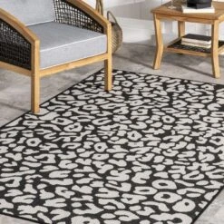 NuLOOM Terenia Leopard Indoor/Outdoor Patio Area Rug -Sunnydaze Decor Store GUEST 9d5087ef ac5e 4b5e 8723 08ef0bdc0e91