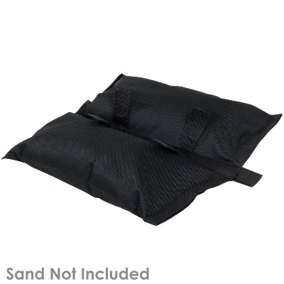 Sunnydaze Decor Sunnydaze Polyester Sandbag Canopy Weights - Black - Set Of 4 4 Sunnydaze Decor Sunnydaze Polyester Sandbag Canopy Weights - Black - Set Of 4 - Image 2