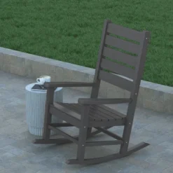 Emma And Oliver Set Of 2 Contemporary Rocking Chairs, All-Weather HDPE Indoor/Outdoor Rockers 18 Emma And Oliver Set Of 2 Contemporary Rocking Chairs, All-Weather HDPE Indoor/Outdoor Rockers -Sunnydaze Decor Store GUEST 9d6676b2 4eca 4fa8 88c4 9069f3c04403