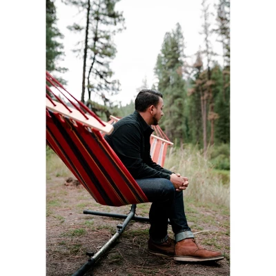 Stansport Bahamas Cotton Blend Hammock 78" X 37" - Red 5 Stansport Bahamas Cotton Blend Hammock 78" X 37" - Red - Image 3