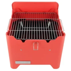 Permasteel Square Portable Charcoal Grill PG-40C10-RD - Red -Sunnydaze Decor Store GUEST 9eb1a0e3 3ad0 4054 b2fb b78d2148d491