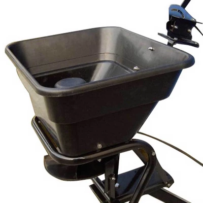 Field Tuff 12V 80 Pound Capacity Grass Seed Fertilizer Spreader With Hitch Mount Receiver And Rain Protector For ATV, UTV, Or Utility Tractor 5 Field Tuff 12V 80 Pound Capacity Grass Seed Fertilizer Spreader With Hitch Mount Receiver And Rain Protector For ATV, UTV, Or Utility Tractor - Image 3