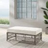 Thatcher Outdoor Rectangular Coffee Table Creme/Driftwood - Crosley -Sunnydaze Decor Store GUEST 9fc420a2 76a9 403e 916d 0595750f3e65