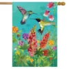 Hummingbird Greeting Spring House Flag Floral Birds 28" X 40" Briarwood Lane 1 Hummingbird Greeting Spring House Flag Floral Birds 28" X 40" Briarwood Lane -Sunnydaze Decor Store GUEST a0920005 3333 4f78 9589 dea0b7b93d9f