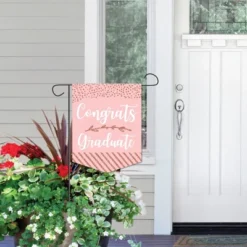 Big Dot Of Happiness Rose Gold Grad - Outdoor Home Decorations - Double-Sided Graduation Party Garden Flag - 12 X 15.25 Inches -Sunnydaze Decor Store GUEST a1eea9dc 76a3 4a4b 83fc 001f24192a66