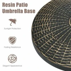 Tangkula 18" Patio Resin Umbrella Base, 24 LBS Outdoor Heavy Duty Round Umbrella Base 15 Tangkula 18" Patio Resin Umbrella Base, 24 LBS Outdoor Heavy Duty Round Umbrella Base -Sunnydaze Decor Store GUEST a2493778 4b14 463d a6f5 84e5e6158726