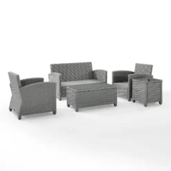 5pc Bradenton Outdoor Steel Conversation Set Gray - Crosley 17 5pc Bradenton Outdoor Steel Conversation Set Gray - Crosley -Sunnydaze Decor Store GUEST a2e1bfaf 704b 4b4f b475 05a3c0dd7ceb