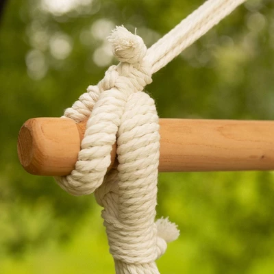 Pillowtop Chair Swing With Spreader Bar Heathered Blue - Threshold™ 5 Pillowtop Chair Swing With Spreader Bar Heathered Blue - Threshold™ - Image 3