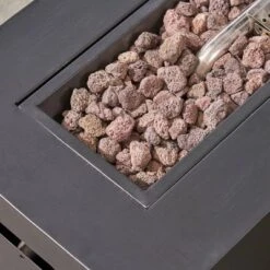 Comores 12pc Acacia U-Shaped Sectional Sofa Set With Fire Pit - Gray/Dark Gray - Christopher Knight Home -Sunnydaze Decor Store GUEST a5327f6d 9909 4287 a252 6f8458a6ee3b