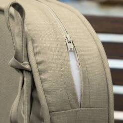 19" X 20" ProFoam Outdoor Rounded Back Seat Cushion Leala Tan - Arden Selections -Sunnydaze Decor Store GUEST a546a846 bc9e 466a bd87 805a5aefd537