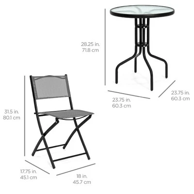 Best Choice Products 3-Piece Bistro Set 8 Best Choice Products 3-Piece Bistro Set - Image 6