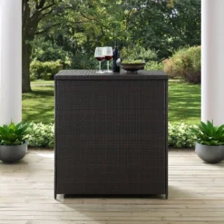 Crosley Palm Harbor Outdoor Wicker Bar -Sunnydaze Decor Store GUEST a7319c1f 8388 4dd4 bdd1 1d214cd669ad