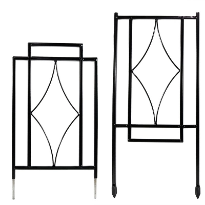 Sunnydaze Decor Sunnydaze Contemporary Metal Wire Garden Trellis For Climbing Plants And Flowers - 30" H - Black - 2-Pack 5 Sunnydaze Decor Sunnydaze Contemporary Metal Wire Garden Trellis For Climbing Plants And Flowers - 30" H - Black - 2-Pack - Image 3