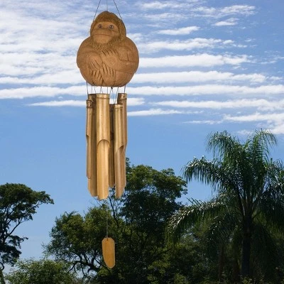 Woodstock Wind Chimes Asli Arts® Collection, Monkey Bamboo Chime, 32'' Wind Chime CMO305 3 Woodstock Wind Chimes Asli Arts® Collection, Monkey Bamboo Chime, 32'' Wind Chime CMO305