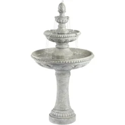 John Timberland Pineapple Modern 3 Tier Cascading Outdoor Floor Water Fountain 44" For Yard Garden Patio Home Deck Porch House Exterior Balcony Roof -Sunnydaze Decor Store GUEST a81e63f3 57b0 4f15 b792 75a988dd5a62
