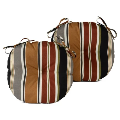 2pk Outdoor Bistro Seat Cushions - Kensington Garden 7 2pk Outdoor Bistro Seat Cushions - Kensington Garden - Image 5