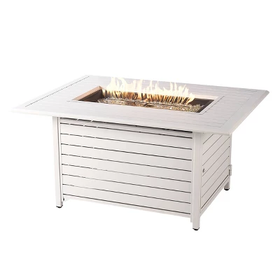 Oakland Living Aluminum Rectangle 48" X 36" 55000 BTUs Propane Outdoor Patio Dining Table With Fire Pit Glass With Two Covers 13 Oakland Living Aluminum Rectangle 48" X 36" 55000 BTUs Propane Outdoor Patio Dining Table With Fire Pit Glass With Two Covers - Image 11