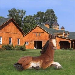 Design Toscano Relaxing Pony Horse Foal Statue -Sunnydaze Decor Store GUEST aa35d2d3 9dd5 40ab 9966 64823379145a