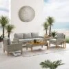 Capella 5pc Outdoor Wicker Sofa Set - Gray - Crosley -Sunnydaze Decor Store GUEST aab7e103 1be3 4094 94be b9e0bcc28159