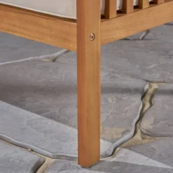 Carolina Acacia Wood Patio Sofa Teak - Christopher Knight Home -Sunnydaze Decor Store GUEST aad45312 7d8b 4c45 8149 02634213fe05