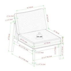 Saracina Home 4pc Modern Boho Eucalyptus Spindle Outdoor Sectional Set -Sunnydaze Decor Store GUEST abd1fb09 b5d5 4ec6 aabe c7f92af6d682