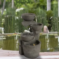 Nature Spring 4-Tiered Bowl Outdoor Water Fountain 9 Nature Spring 4-Tiered Bowl Outdoor Water Fountain -Sunnydaze Decor Store GUEST acc965fe 21a5 4674 a2c5 7e56198b2075