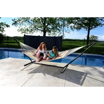 Vivere Double Quilted Fabric Hammock 4 Vivere Double Quilted Fabric Hammock - Image 2