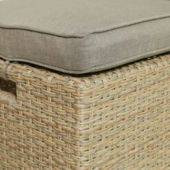 6pc Outdoor Rattan Wicker Set With Chairs, Ottomans & Table - Brown - WELLFOR -Sunnydaze Decor Store GUEST af206faa c165 417e 8590 38f521d63a0c