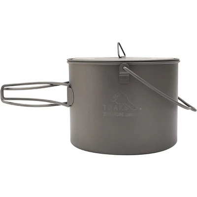TOAKS Titanium 1300ml Outdoor Camping Cook Pot With Bail Handle POT-1300-BH 3 TOAKS Titanium 1300ml Outdoor Camping Cook Pot With Bail Handle POT-1300-BH