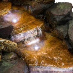 19" River Rocks And Logs Fountain With LED Lights Gray/Cool White - Alpine Corporation -Sunnydaze Decor Store GUEST b203d2a9 73bc 452d b55d 468674d51d87