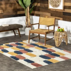 NuLOOM Randi Modern Geometric Indoor/Outdoor Patio Area Rug