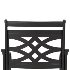 7pc Outdoor Dining Set With 6 Chairs With Seat & Back Cushions & Metal Rectangle Table With Umbrella Hole - Captiva Designs 27 7pc Outdoor Dining Set With 6 Chairs With Seat & Back Cushions & Metal Rectangle Table With Umbrella Hole - Captiva Designs -Sunnydaze Decor Store GUEST b2b22f97 5cb1 4d7f a309 95c07955993d