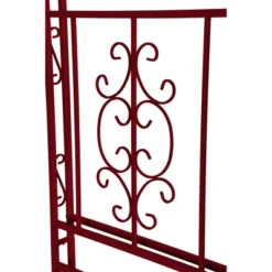 Evergreen Montebello Iron Garden Arbor, Americana Red- 53 X 84 X 23 Inches Fade And Weather Resistant Outdoor Decor -Sunnydaze Decor Store GUEST b4c7f4b4 b170 4180 a100 0e7668eabfdf