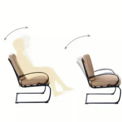 Captiva Designs 5pc Patio Dining Set With Square Table & 4 Metal Spring Motion Chairs 17 Captiva Designs 5pc Patio Dining Set With Square Table & 4 Metal Spring Motion Chairs -Sunnydaze Decor Store GUEST b56a312d b06c 431f 83ed 802310a08207