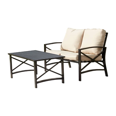 8pc Loveseat Patio Seating Set - Patio Festival 3 8pc Loveseat Patio Seating Set - Patio Festival
