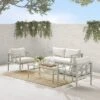 Ashford 4pc Outdoor Metal Conversation Set - Cream - Crosley 2 Ashford 4pc Outdoor Metal Conversation Set - Cream - Crosley -Sunnydaze Decor Store GUEST b7218eb5 cabe 4832 b470 18a3fa1304d0