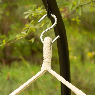 Pillowtop Chair Swing With Spreader Bar Heathered Blue - Threshold™ 4 Pillowtop Chair Swing With Spreader Bar Heathered Blue - Threshold™ - Image 2