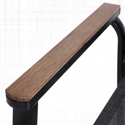 3pc Patio Dining Set With Small Round Table & Lightweight Sling Chairs - Captiva Designs 6 3pc Patio Dining Set With Small Round Table & Lightweight Sling Chairs - Captiva Designs - Image 4