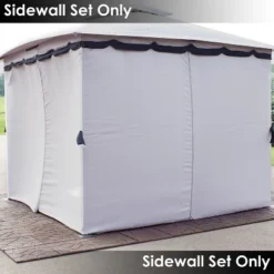 Sunnydaze Decor Sunnydaze Gazebo 4-Piece Polyester Sidewall Set For 10' X 13' Soft Top Rectangle Patio Gazebo - 125" W X 77" H 13 Sunnydaze Decor Sunnydaze Gazebo 4-Piece Polyester Sidewall Set For 10' X 13' Soft Top Rectangle Patio Gazebo - 125" W X 77" H -Sunnydaze Decor Store GUEST b97c1f2d 1b4e 49b4 9407 451fca45980d