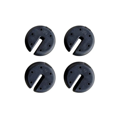 Z-Shade ZSCIRWTS-4 Black Durable Plastic Coated 5 Pound Circular Cement Core Canopy Shade Tent Outdoor Weight Plates, Set Of 4 5 Z-Shade ZSCIRWTS-4 Black Durable Plastic Coated 5 Pound Circular Cement Core Canopy Shade Tent Outdoor Weight Plates, Set Of 4 - Image 3