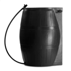 FCMP Outdoor 50-Gallon BPA Free Flat Back Home Rain Catcher Water Storage Collection Barrel For Watering Outdoor Plants & Gardens, Black (2 Pack) 8 FCMP Outdoor 50-Gallon BPA Free Flat Back Home Rain Catcher Water Storage Collection Barrel For Watering Outdoor Plants & Gardens, Black (2 Pack) -Sunnydaze Decor Store GUEST bb1fd119 ee84 46b7 8ddf 8743a8ca2d60